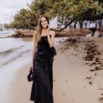 Isabel Lucas Instagram - Congratulations to my wonderful friend @edwina__forest and the whole amazing @_aje_ team. What a charm joining in celebrating 15 years of @_aje_ . Acknowledging your creativity, classic designs and living your passion with integrity & style. @kitaalexander & @abigailoneill, I adore how you make me laugh and all the beauty you bring! Dress & shoes by @_aje_ Jewels by @cassandramamone #AjeWorld #Element24 #Aje15years #rawbeauty #toughfemininity #effortlesscool