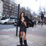 Isabela Valadeiro Instagram - Unmatched @davidkomalondon ❤️‍🔥 Hair @louisbyrneiciaiw Make up @jimmyowenjones Photo @ekincanbayrakdar #londonfashionweek