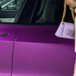 Isabela Valadeiro Instagram – In a lilac mood w/ my Icon Bag by @liujo 
#LiuJoLaPuffy #ad