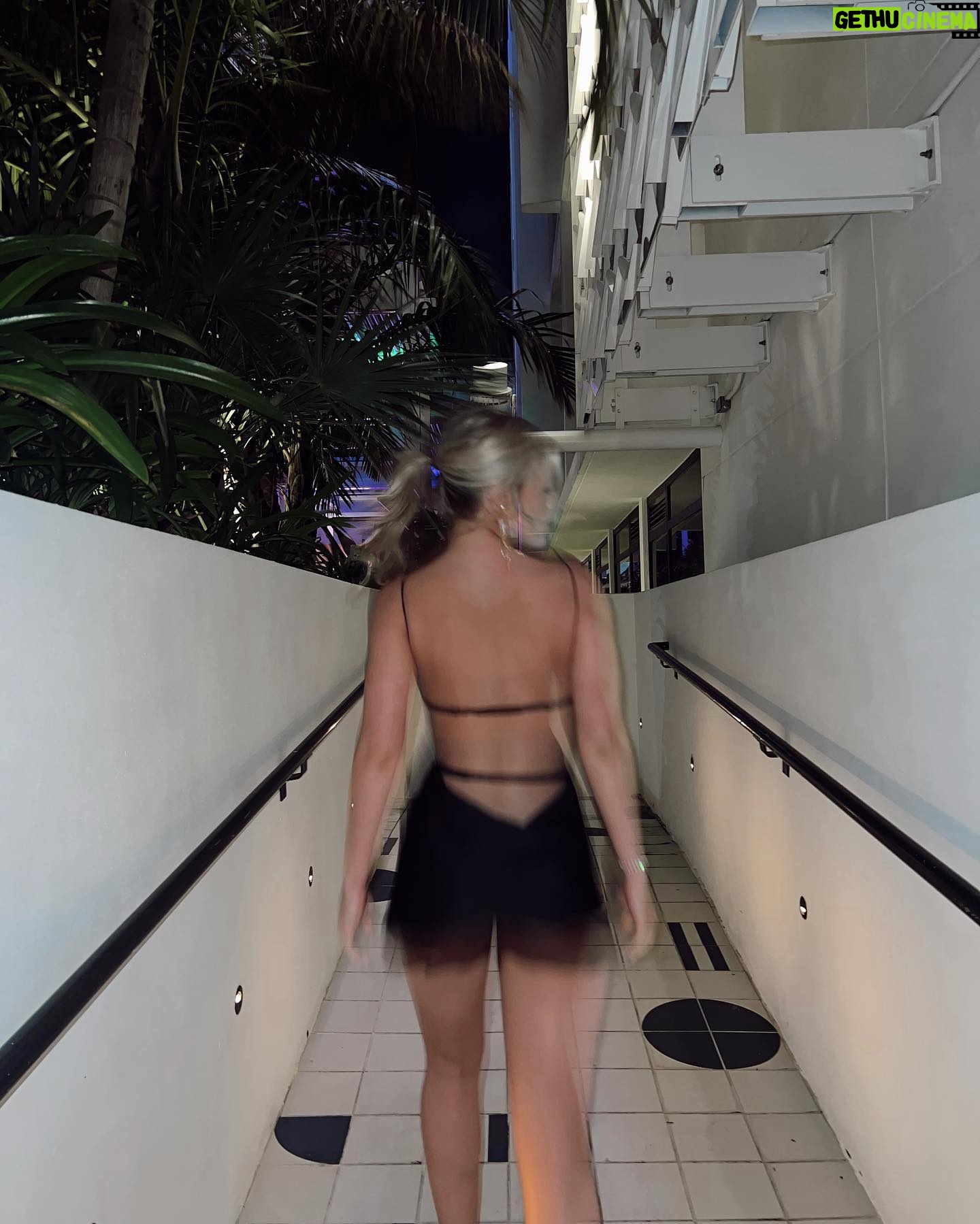 Isabella Alexander - 3.6K Likes - beating the Miami heat in this dress lol