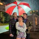 Isabella Gómez Instagram – 54° and raining, perfect for an outdoor scene, yeah?