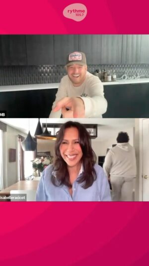Isabelle Racicot Instagram - Qui a eu la chance de jaser avec Michael Bublé? Isabelle Racicot! En plus, Michael avait une belle nouvelle à lui annoncer ! 🤭🤭