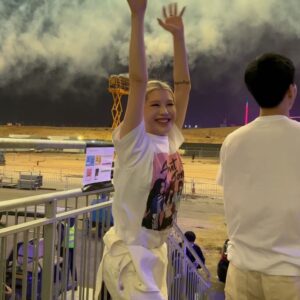 Isak Woo Instagram - _
@blackpinkofficial in Your Area RIYADH🇸🇦 Thank you so much💚 Bye Bye