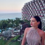 Ivana Baquero Instagram – Summer nights at @grandvelascabos 
Stunning view, but what came next was even better…. 🍽🍷 
And if you know me, you know the way to my heart is through my stomach!! 
#GrandVelas #MyVelasExperience