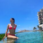 Ivana Baquero Instagram – Feeling like a mermaid 🧜🏻‍♀️ Love it here!! 🌴☀️🍹