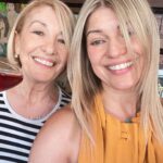 Ivana Miličević Instagram - Mama and me. We are out on a girl date where we got our hairs coifed over at @_nho_ie max a sushi lunch. @tonkamilicevic @mark_a_byrne #blonde