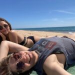 Ivana Miličević Instagram - Beaching. Really beaching. #portugal #beach #girlstrip ⬅️ hahaha #buddymoon #loungeagainstthemachine