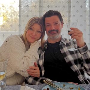 Ivana Miličević Instagram - My brother and me. 🥰🥰🥰@tomofromearth drunk on wine, duck, and #mlinci (if you know, YOU KNOW!) 🇭🇷