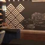 Ivana Miličević Instagram - Amazing new downstairs bar at my man @paddyhogan1 ‘s bar @hqgastrobar !!! #greatroom I enjoy it very much. Oh! And that’s meeee on the wall! #swooning Also, check out the shelves. I may or may not have “designed” them. #dublin #grandcanal @kinmx you’re pretty awesome!!! Love it!