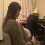 Ivana Miličević Instagram - Very cute situation where @vckbee is taking pictures of my brother @tomofromearth playing some sweet somethings for his nephew to be in my belly. I loved this... and so did he. :) #happyme