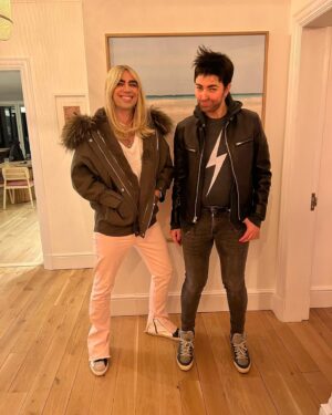 Ivana Miličević Instagram - I forgot to show you guys these. Our costumes didn’t arrive in time…. So we were each other. Many men felt very confused about their feelings that night. The last one is a blast from the past. We love an 80s prom. Original idea for Mary’s birthday party. With @itskrizang. Photo most likely by @randallslavin