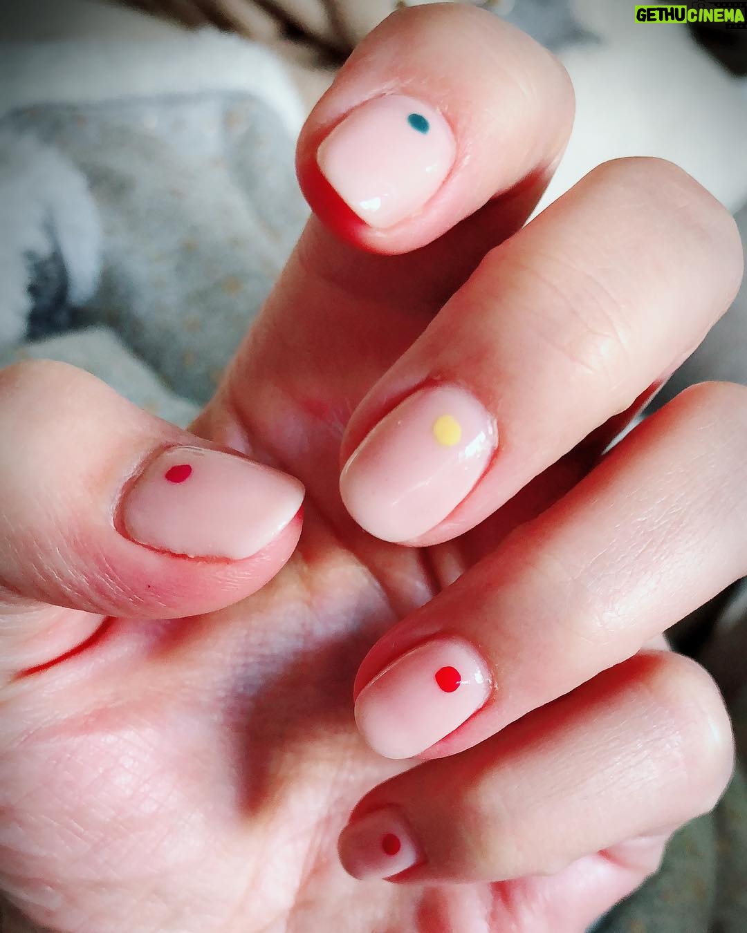 Ivana Miličević Instagram - Subtle little #pride mani. #summernails