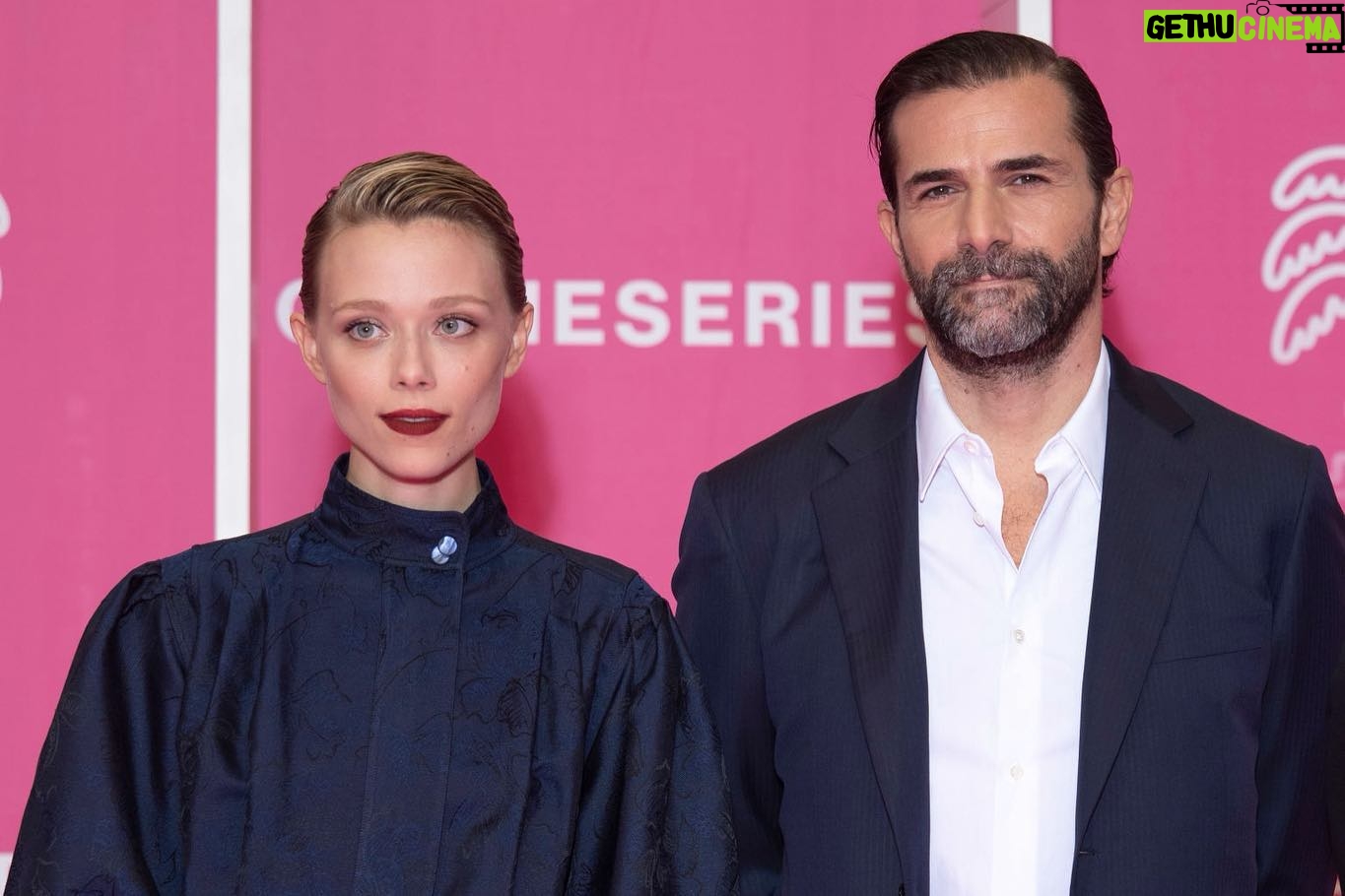 Ivanna Sakhno Instagram - Thank you so much @canneseries for having us last night. Thank you @giorgioarmani for dressing me up head to toe in your beautiful creations. The best continuation of the event is getting to go back to our set the morning after. What a night. xx