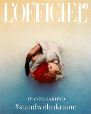 Ivanna Sakhno Instagram - L’Officiel, Stand With Ukraine issue. Through the lens of the magnificent @yanayatsuk. 

We shot this cover story last October in LA, just before the magazine had to shut down due to the obvious until its recent reopening earlier this year.
I remember the morning of October 10th - after one of the heavier nights of missile strikes back on our home soil and sleepless hours of checking in with our loved ones, there was a certain feeling of stillness, grief and gratitude for the chance to be together.
Wearing my grandmother’s embroidered vyshyvanka along with pieces from a group of Ukrainian fashion legends - all tagged. Thank you to Yana, Olga and Terzka Fras for the cherished memory and my dear friends Wendy and Peter Asher for sharing their beloved Malibu home.♥️