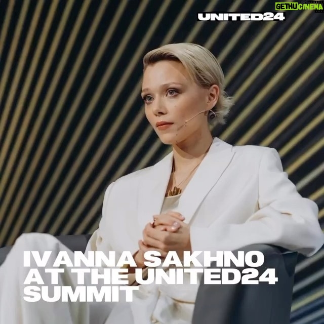 Ivanna Sakhno - 21K Likes - «My mother is from the Carpathians, my father is from Crimea. My childhood was filled with films by Oleksandr Dovzhenko, Ivan Mykolaichuk, Yuri Ilyenko, songs by the Zoloti Klyuchi trio, Vakarchuk, Skryabin, and poems by Lina Kostenko. It was also filled with my father’s love of history and my mother’s radical authenticity.»
Ivanna Sakhno shared a story about her childhood at The Power of Unity Summit. The actress also explained why she joined the UNITED24’s Education and Science program.
«We can’t take back the terror these children have experienced, but it is our duty to help them learn how to live, heal and prosper - what our future will be like depends on them. What our children will grow up to be, depends on us.»
Watch Ivanna’s speech and support the restoration of the Academic Lyceum in the Buzova village.
#united24 #thepoweroffreedom
«Моя мама з Карпат, мій тато з Криму. Моє дитинство було наповнене фільмами Олександра Довженка, Івана Миколайчука, Юрія Іллєнка, піснями тріо “Золоті ключі”, Вакарчука, Скрябіна, віршами Ліни Костенко. Воно також було наповнене любов’ю мого тата до історії і радикальною автентичністю моєї мами. Усі ці особистості є невід’ємною частиною моєї української ідентифікації.».
Іванна Сахно поділилась історією про своє дитинство під час саміту The Power of Unity. Ткож акторка розповіла, чому долучилась до напряму
UNITED24 «Освіта і наука».
Дивіться виступ Іванни та підтримайте збір на відновлення ліцею в селі Бузова.