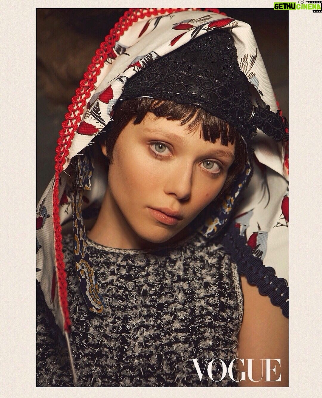Ivanna Sakhno Instagram - Honored to be part of the anniversary issue of Vogue Ukraine. full 10 page story & interview on stands now! Xx♥️