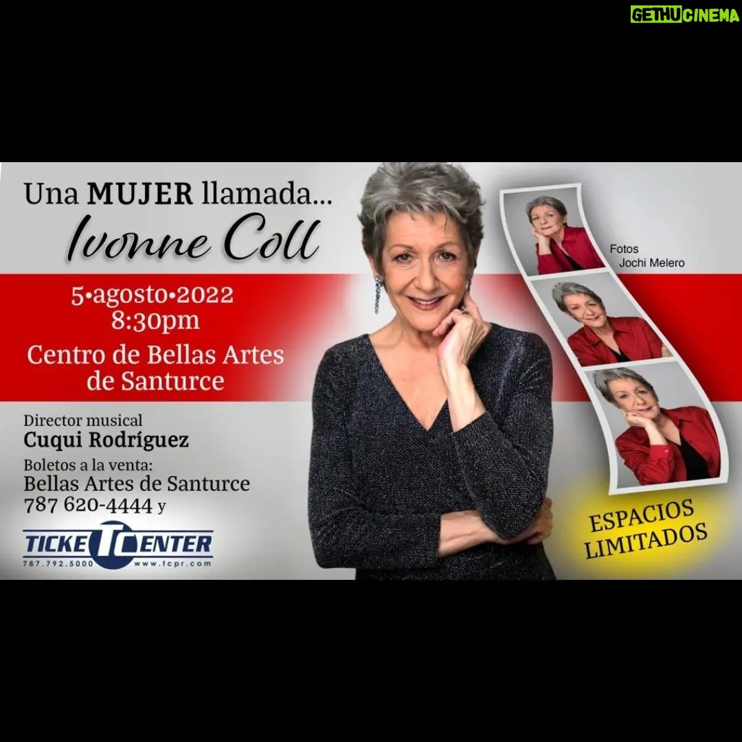 Ivonne Coll Instagram - Querides amigas y amigos, esta Semana estaré en el Centro de Bellas Artes de Santurce en la Sala Experimental rememorando mis tiempos como cantante en Puerto Rico , y los tiempos de "Una Chica llamada Ivonne Coll" mi programa de TV en la television Puertorriqueña en la epoca de los 70. A todos mis fans de "Jane the Virgin"los invito a que vengan a ver a "Abuela Alba" como cantante!😘