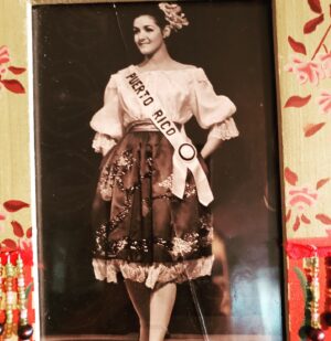 Ivonne Coll Instagram - How times have changed!! This was me in 1967 when I became Miss Puerto Rico for the Miss Universe Pageant and this was my typical dress.A "jibarita" gown designed by Doña Carlota Alfaro. Watching tonites' contest and rooting for our Michelle Marie!!!! MissUniversePuertoRico2021!!!!! #VivaPuertoRico!!