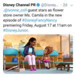 Ivonne Coll Instagram - Thank you so much to @disney #DisneyJr I had such a great time being the voice of Camila the flower store owner in #FancyNancy 💐🌷🌹🌺🌸