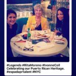 Ivonne Coll Instagram - 5 years ago in NYC with Rita Moreno ,she was the Grand Marshall of the Puerto Rican Day Parade and i was the Lifetime Achievement Awardee. We will be participating in the Parade this year but Virtually. And Lin Manuel Miranda will host. Watch it on ABC 7 NY at Noon Eastern time #NATIONALPUERTORICAN DAYPARADE #ABC7NY #12EASTERNTIME