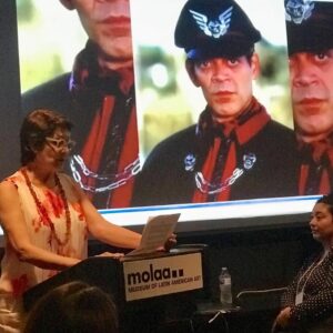 Ivonne Coll Instagram - Today I had the distinct privilege to pay tribute to a great friend. #RaulJulia at the #MuseumOfLatinAmericanArt Book signing for #MilukaRivera ‘s new book about Latinos in Hollywood. Photo @espada_pr