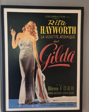 Ivonne Coll Instagram - I bought this poster of the great Rita Hayworth on my 50th Birthday. I had to have it. ♥️😍