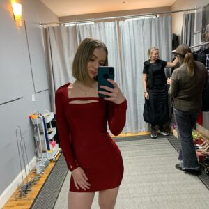 Izabela Vidovic Instagram - Most fun wardrobe fitting by far 👗 Excited to share what I’ve been filming (: