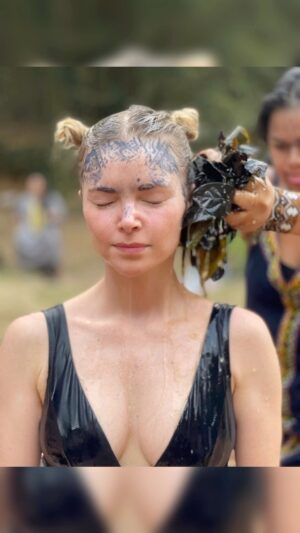 Izabella Miko Instagram - So grateful to have been able to experience sacred plants brought from the Amazon by @rasuyawa and his Yawanawa family to our @uniretreats Chanting in the sauna then jumping into the cold water from the waterfall and being bathed with these sacred plants right before sitting with the medicine in the ceremony are some of my favorite moments from our retreat. The herbal bath with these plants along with hape (tobacco powder medicine) really does calm the monkey 🙈 mind down :-) It’s incredible. It really feels so wonderful to be taken care of like that and trusting the process. What a blessing… Listen to this Yawanawa music and chants, that in itself will heal you ❤️

Photos by @dudullerena 

#plantmedicine #plantmedicineretreat #plantsheal #yawanawa #yawanawaretreats #yawanawatribe #indiginous #herbalbath #sauna #brasil #riodejaneiro #riodejaneiromountains #native #sacredplants #sacredmedicine #uni #uniretreats #innerwork #shadowwork #consciousness #alteredstatesofconsciousness #healingjourney #godeep #deepwork #chanting