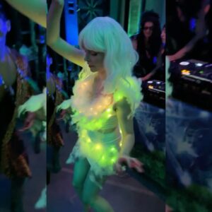 Izabella Miko Instagram - My friends suspected I might be a fairy, this now proves it 😂 thank you @alisdja for capturing the light that was coming out of me at @tayfunking Halloween party! I had another outfit planned which was clever and promiscuous (I mean a single girl’s dream Halloween outfit 🤣) but for some reason I gravitated towards my diy “lit” Thunderstorm cloud costume, because essentially I just want to be the Light for everyone who needs it and make them smile, which is exactly what happened this Halloween weekend (yes, Halloween lasts for about a week in LA😂) and I loved it ❤️ It’s funny that without realizing it, I picked an outfit that expresses what’s happening inside of me lately. A bright Light that cannot wait to come out, shine and dance around (thank you to the most recent work of the plant medicine, my therapist and myself 😂🙌 we’re doing it!)
The card that I’m pulled (last slides) also talk about it and about softening my words around it all, which I’m working on. 
What was your costume? Did it reveal anything about you to yourself?
Thank you @mysticmanorla for an amazing non alcohol event. Such a beautiful, fully self expressed community❤️
@daveeaze thank you for being my secret service and all the freakin’ laughs! There is literally fire coming out of your hand! 😂

#diycostume #bethelight #shinebright #fairy #polishgirl #polskadziewczyna #imafairy #thunderstorm #halloweencostume #light #neverstopshining  #higherconsciousness #highervibration #highvibes #selfawareness #consciousness #beingofservice #cantstopwontstop  #smile #thehappynow #higherfrequency