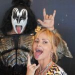 Izabella Scorupco Instagram - My tongue is officially longer than Gene Simmons’. I’ve been practicing since I was 11 years old. My dearest Jeanie, thank you for a magical night @jbeauvoir ⭐️ #kiss