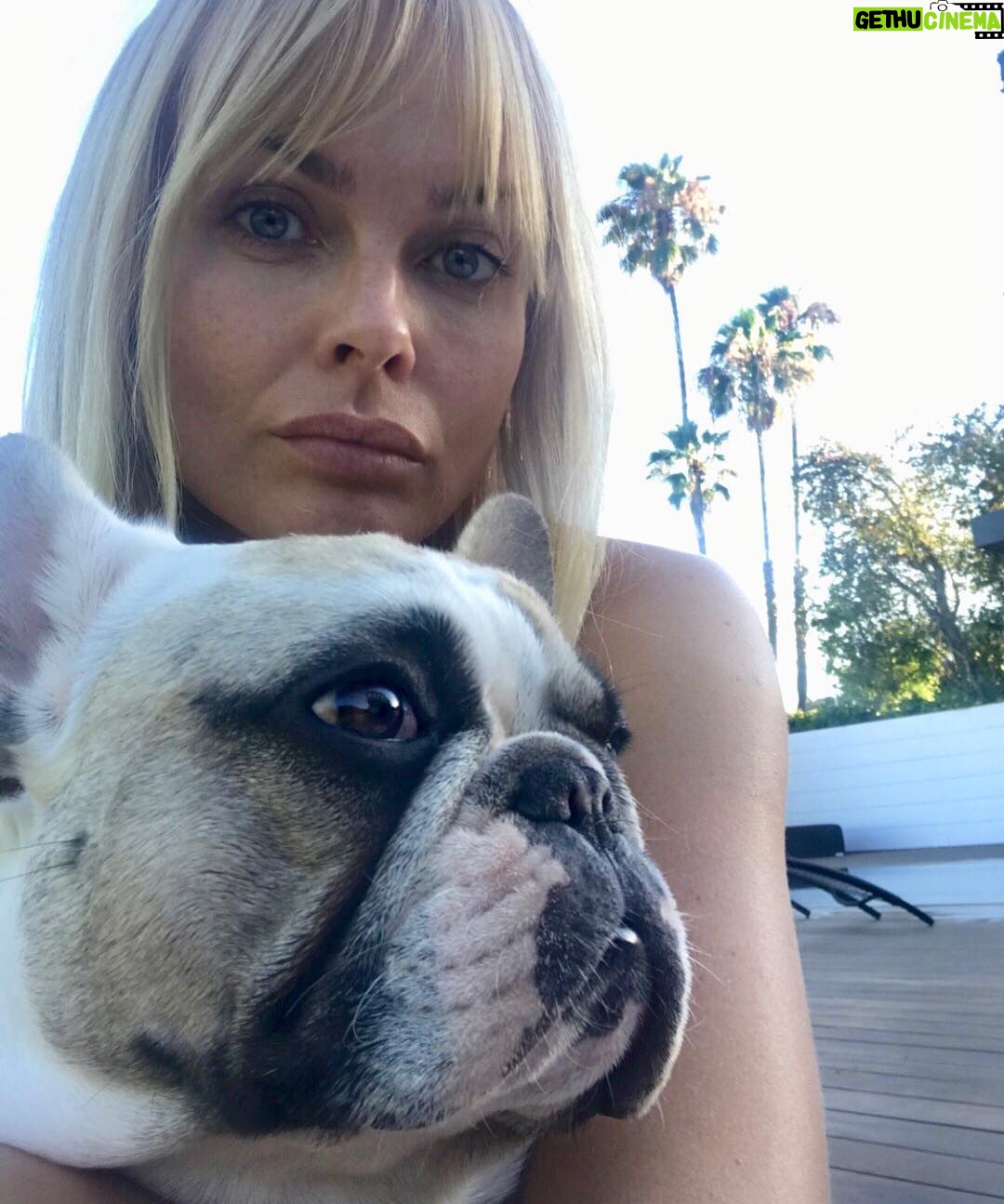 Izabella Scorupco - 7.8K Likes - Home sweet home with Frank the tank ❤️