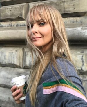 Izabella Scorupco Instagram - Found my own street while turbo sightseeing through the streets of beautiful Budapest ❤️ I might have to move here... #izabellautca #köszönöm