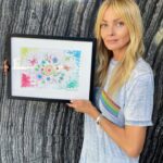 Izabella Scorupco Instagram - This drawing is made by the remarkable Ukrainian girl Bożena Khvalyk, 14 years old. She named it “Just when the Caterpillar thought the life was over…”, or in Polish “Wiosna Przyszłość”. I am now a very proud owner of this beautiful piece and would like to bring attention to the important work done by @mykola_kuleba and my wonderful friend @leopoldinehd . Thank you for all you do. I’m deeply moved by my native country Poland for supporting their neighboring country Ukraine during this horrific and incomprehensible time. @mykola_kuleba #SaveUkraine #ArtTherapy #polskaukraina 🇺🇦❤️🇵🇱