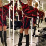 Izabella Scorupco Instagram - Let’s rock and ROLL 💋#saintlaurent #ysl