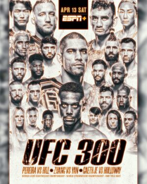 Jéssica Andrade Instagram - FIGHTT WEEKK UFC 300 ⭐️

ESTÁ SEMANA SE HACE HISTORIA CON EL EVENTO MÁS IMPORTANTE DE LA HISTORIA DE LA COMPAÑÍA 🥶.

ALEX PEREIRA vs JAMAHAL HILL 🔥
ZHANG WEILI vs YAN XIAONAN 🔥
JUSTIN GAETHJE vs MAX HOLLOWAY 🔥

TRES PELEAS POR TÍTULO Y MUCHA EMOCIÓN PUESTA EN ESTE PRÓXIMO SÁBADO CON BATALLAS DE INFARTO ⚔️.

CARTELÓN DE @needingart 👏.

¿CUÁLES SON VUESTROS GANADORES? 👀⚡️

#stonehandsufc #ufc #ufcfightnight #ufc300 #mma #conormcgregor #mcgregor #iliatopuria #danawhite #alexpereira #maxholloway #justingaethje #khabib