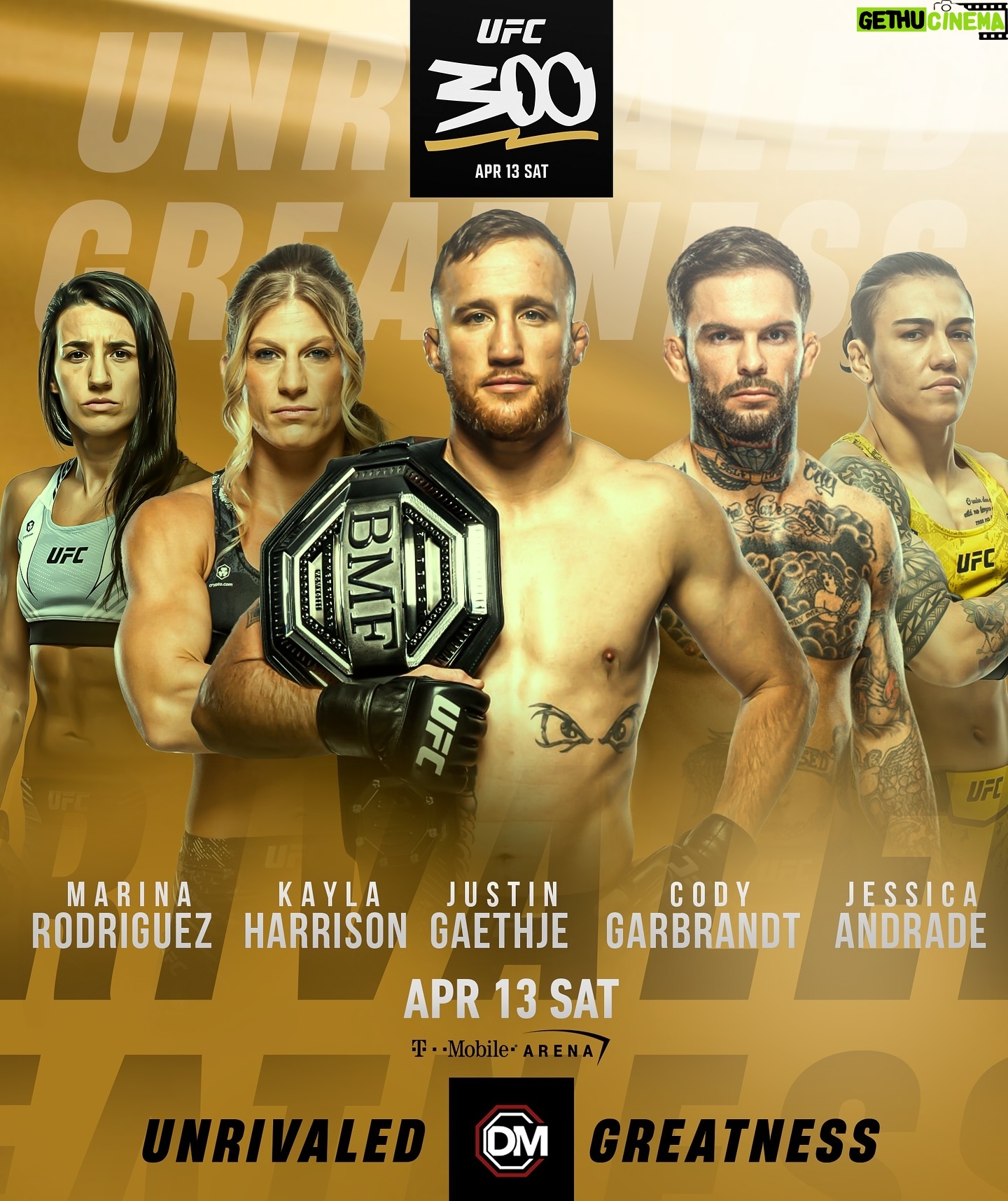 Jéssica Andrade Instagram - These 5 Gladiators have successfully made weight, tomorrow night is one of the biggest nights in combat sports history, best of luck to everyone #UFC300 #UnrivaledGreatness