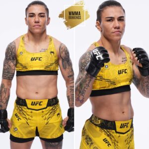 Jéssica Andrade Instagram - 📸 Former UFC strawweight champ 🇧🇷 Jessica Andrade in her fresh new fighter portrait shots.

This Saturday at #UFC295, "Bate Estaca" steps into the Octagon for the 5th time this year, determined to get back on track. Don’t miss her clash vs. Mackenzie Dern. 👊🥊 #WMMA #UFC