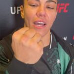 Jéssica Andrade Instagram – Única lutadora do UFC com vitórias em três categorias de peso. Ex-campeã dos palhas e ex-desafiante ao título dos moscas. Respeitem, apenas isso! #ufc295 @jessicammapro