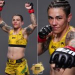 Jéssica Andrade Instagram - 📸 The iconic 🇧🇷 Jessica Andrade in her #UFC300 post-fight victory shots, clinching her 17th UFC win, now the most in women’s history! Still only 32 years old, the former UFC strawweight champ has found her groove back down in the 115lbs division, tallying two consecutive wins. 🥊🌟 #WMMA #UFC