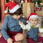 Júlia Belard Instagram – Natal 2023 round 1, o nosso menino Jesus e seu irmão! 
Um Santo Natal para todos ❤️