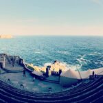 Jacinda Barrett Instagram – Singing to the world as loud as we can everywhere we can #minacktheatre #Cornwall #beauty