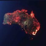 Jacinda Barrett Instagram - Home This is an artist rendering of the fires. NOT A PHOTO. The image is true to scale, to help people visualize what has burned from December 5 2019 to January 5 2020. The mountains and rough landscapes are intentionally exaggerated. It was made with 3D mapping. @wireswildliferescue @wwf @wwfaustralia #Bushfireemergency #nswrfs #wireswildliferescue #climatevisionaries #ausfires #globalwarming #ourhouseisonefire #natgeo @greenpeace@natgeo