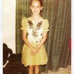 Jacinda Barrett Instagram - Years before #stricklyballroom there was me, without a waltz or a cha cha to my name rockin’ this taffeta handmedown. #smug