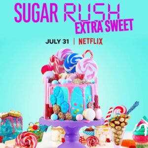 Jackie Sorkin Instagram - Hey Friends! Tune In 📺 Check out our New Super Sweet Special on @netflix 
{🍭SUGAR HIGH🍭} airing immediately after the series finale of Sugar Rush Extra Sweet Season 3

Featuring the jaw-dropping Sugar Art creations of master Pastry Chefs, Confectioners & every-day Candy Makers! 

So excited for this artistry to come to life. Had such a blast working with this talented bunch! You don’t want to miss these incredible edible masterpieces! Grab your fam & enjoy the show! 
Xo, Candy Queen 💋🍭

@netflixfood @netflix 
#sugarhighnetflix 
#sugarrushextrasweet