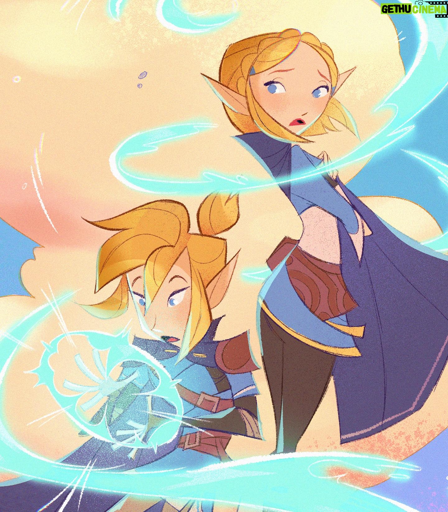 Jackie Droujko Instagram - Lil Zelda print for Fanexpo next month. Also the subject of my new YouTube video today! #tearsofthekingdom #zelda #botw2