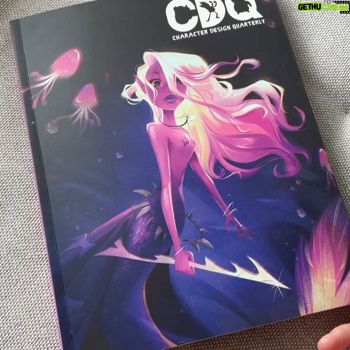Jackie Droujko Instagram - I made this painting last year for CDQ! So cool to be on the cover. Check back this Friday to watch some process! #mermay #mermaid #characterdesign