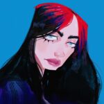 Jackie Droujko Instagram - U know I draw Billie yearly. this months challenge works out well #billieeilish