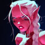 Jackie Droujko Instagram – Elf fighter   sweaty = everything I want. Come back tomorrow for something very cool and very neat ;) #art #sketching