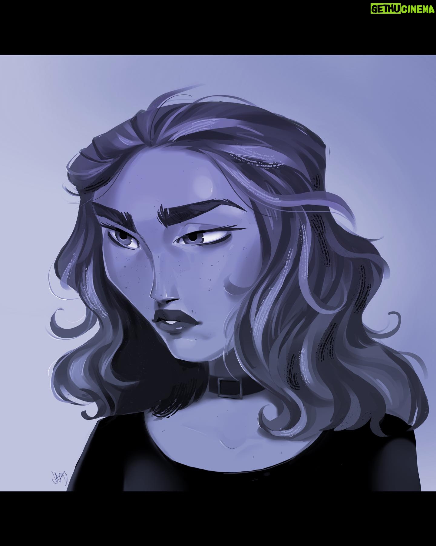 Jackie Droujko Instagram - Studying @maxgrecke ‘s rendering on characters to try to… do it… good…. Drawing is hard