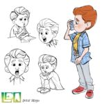 Jackie Droujko Instagram - some more posing for the kids! Eli was my favourite character. #netflix #leo